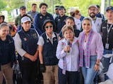 La subsecretaria de Construcción de Paz, Rocío Bárcena Molina, acompañó las brigadas operativas desplegadas en la región de Guerrero.