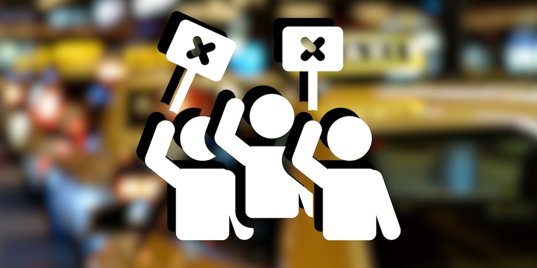 Protesta de taxistas en el AICM