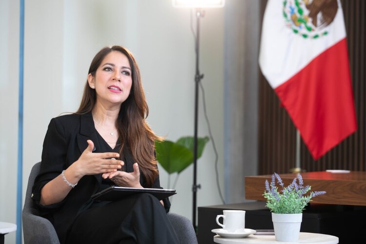 La gobernadora de Guanajuato Libia Dennise García.