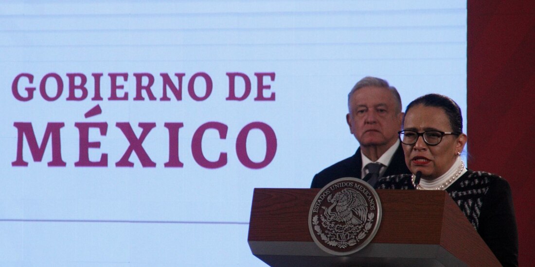 Rosa Icela Rodríguez Velázquez, secretaria de Seguridad Pública de la Secretaría de Seguridad y Protección Ciudadana (SSPC).