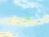 Mapa del epicentro del terremoto, de acuerdo con el Servicio Geológico de Estados Unidos (USGS, por sus siglas en inglés).