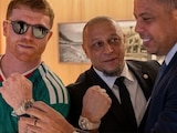 El boxeador tapatío y los brasileños protagonizaron un divertido momento en el marco del Mundial 2026.
