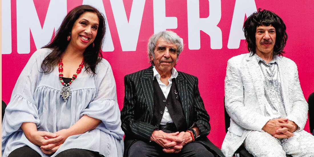 De izq. a der:. Regina Orozco, Rafa Acosta (Los Socios del Ritmo) y Silverio, ayer.