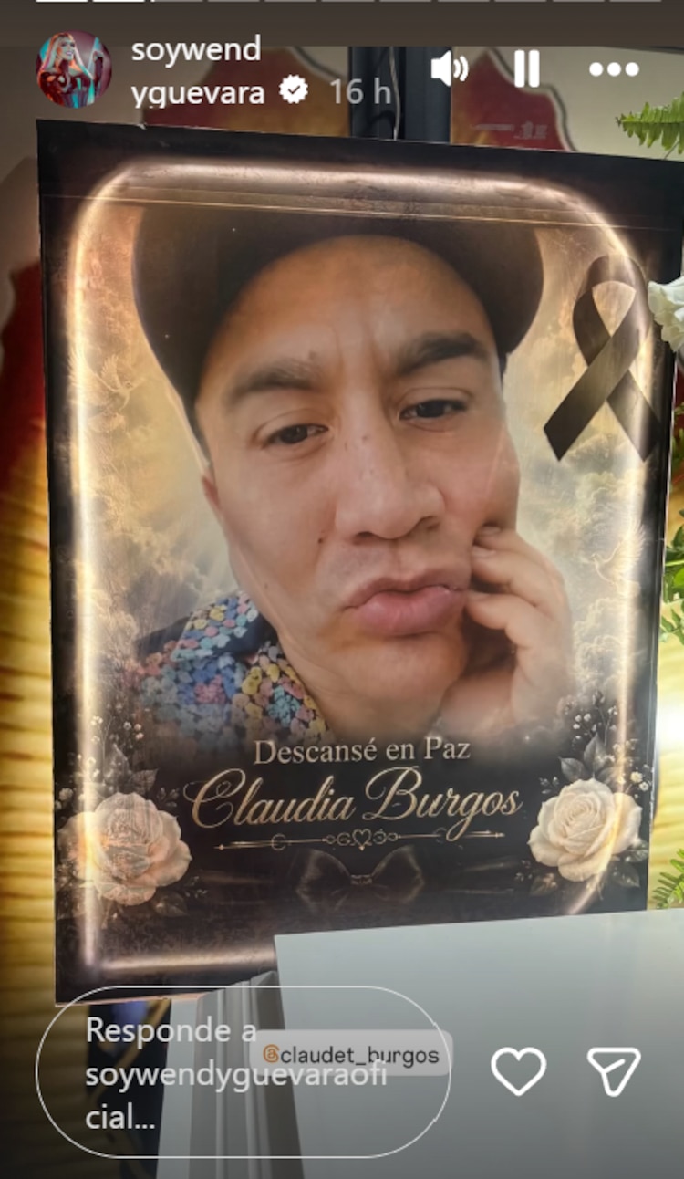 Wendy Guevara se despide de su amiga Claudia Burgos
