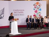 La Presidenta de México en conferencia de prensa de este jueves.