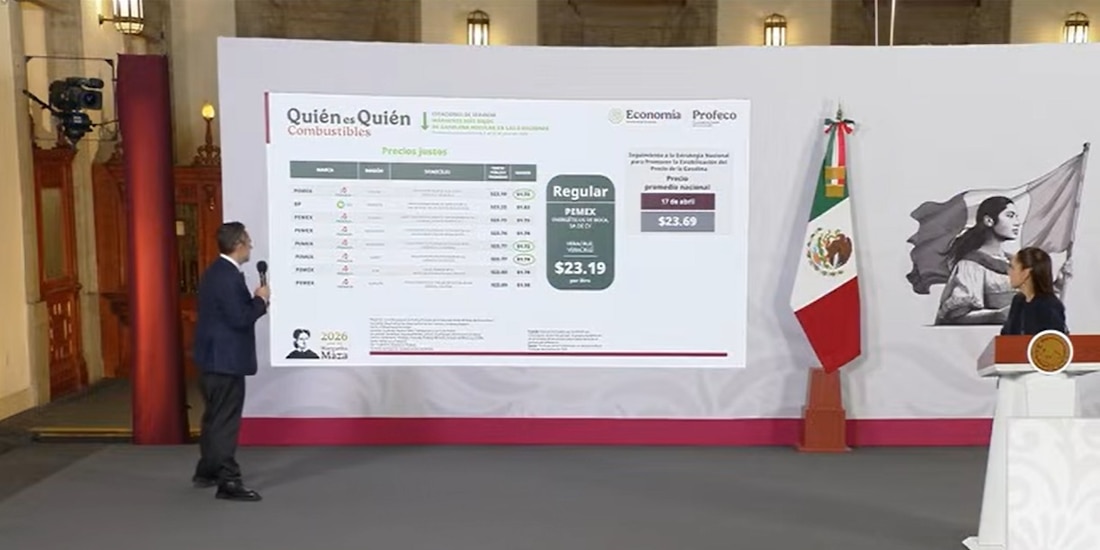 Iván Escalante, titular de Profeco, dio los precios de las gasolinas en México.