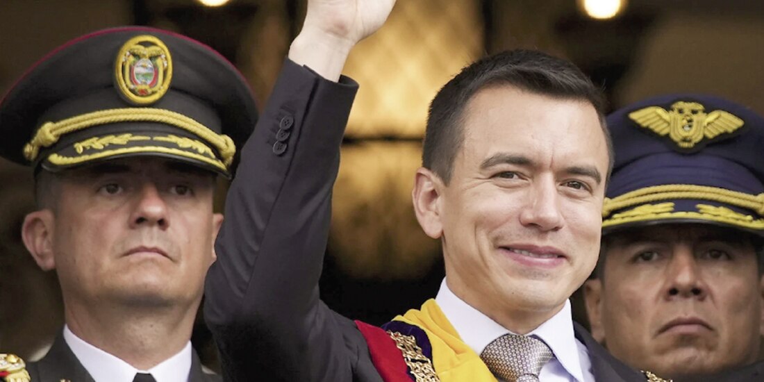 Daniel Noboa, presidente reelecto de Ecuador.