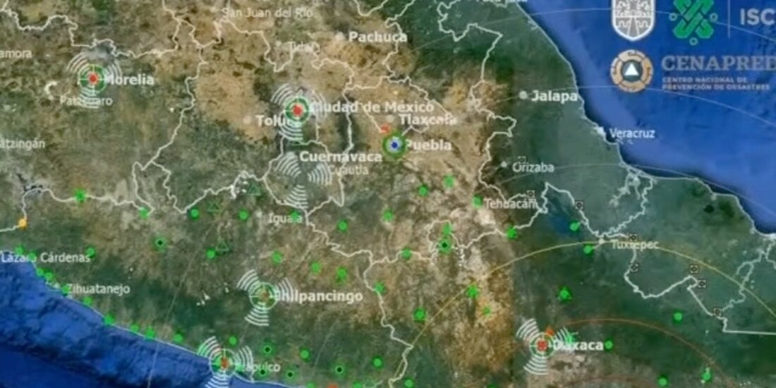 Así se propagaron las ondas sísmicas en el temblor de este 23 de junio de 2020