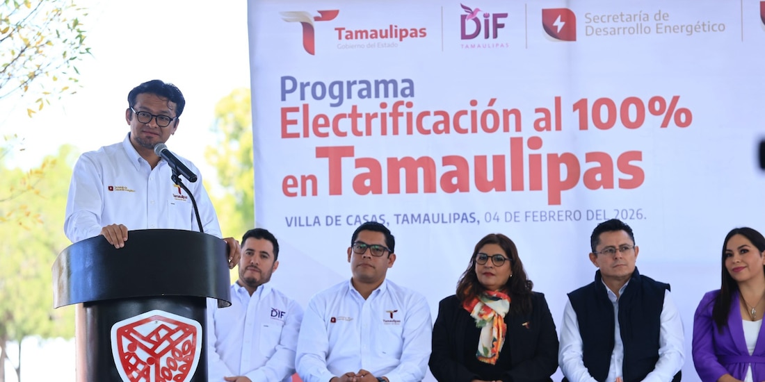 Funcionarios de Tamaulipas en evento de este miércoles.
