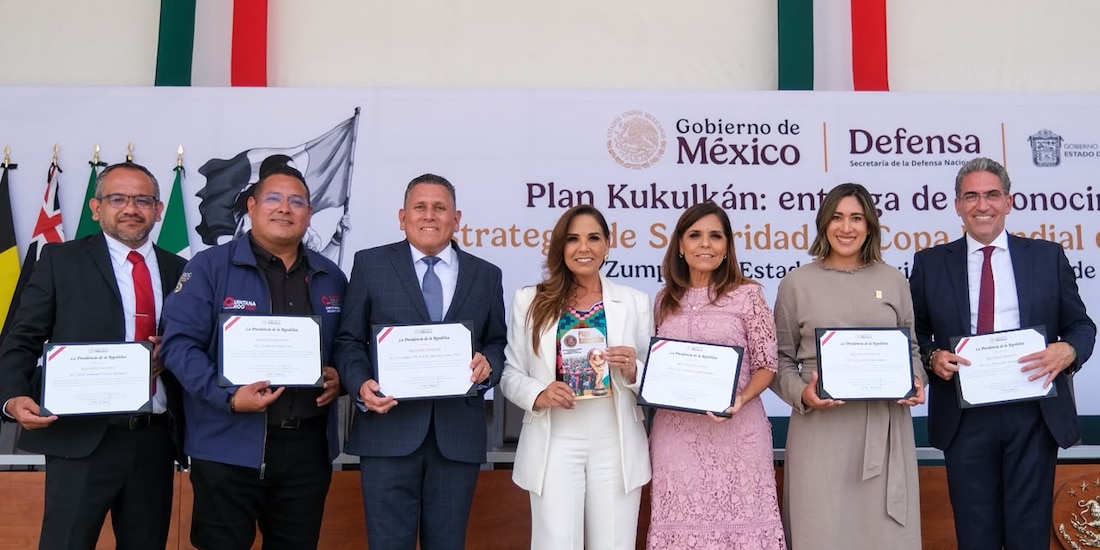 Servidores públicos y autoridades de Quintana Roo fueron galardonados por su aporte a la seguridad en la Copa Mundial de Fútbol 2026.