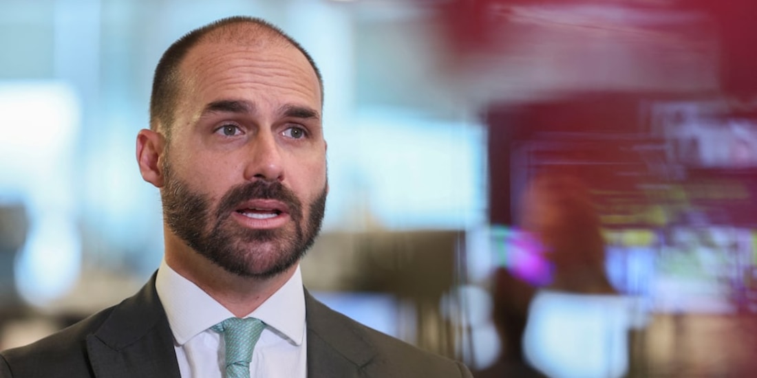 Eduardo Bolsonaro, hijo del expresidente de Brasil, Jair Bolsonaro.
