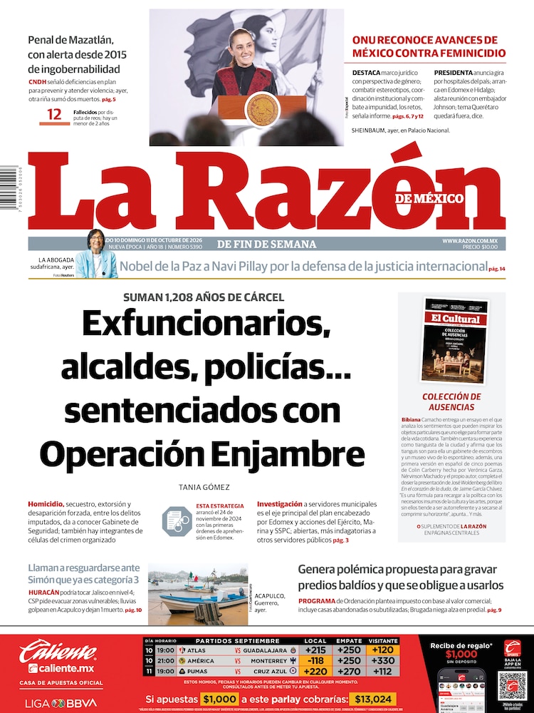 La Razón 10 Octubre 2026