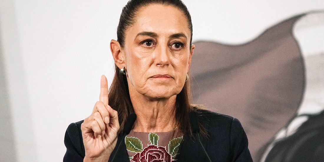 La Mandataria Claudia Sheinbaum, ayer, en conferencia de prensa.