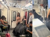 Una quinceañera llegó a su fiesta en el Metro CDMX..