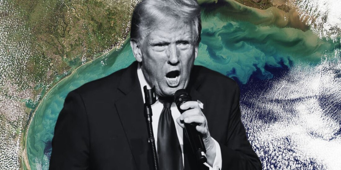 El presidente Donald Trump ordenó el cambio de nombre de Golfo de México a Golfo de América.