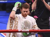 Saúl "Canelo" Álvarez después de una victoria en 2019.