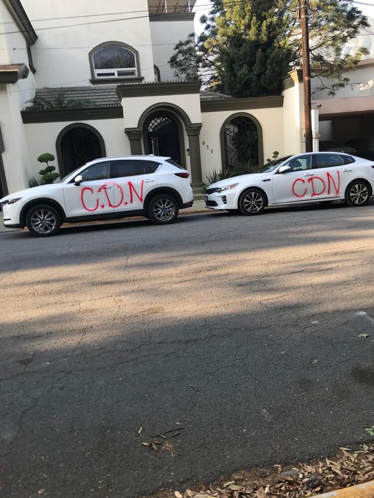 ESTE FIN DE SEMANA los vecinos de San Pedro Garza García, uno de los más prósperos del país, amanecieron con la imagen de pintas presuntamente hechas por el CDN; el alcalde Miguel Treviño, quien busca la reelección, aseguró que es una "campaña de miedo".