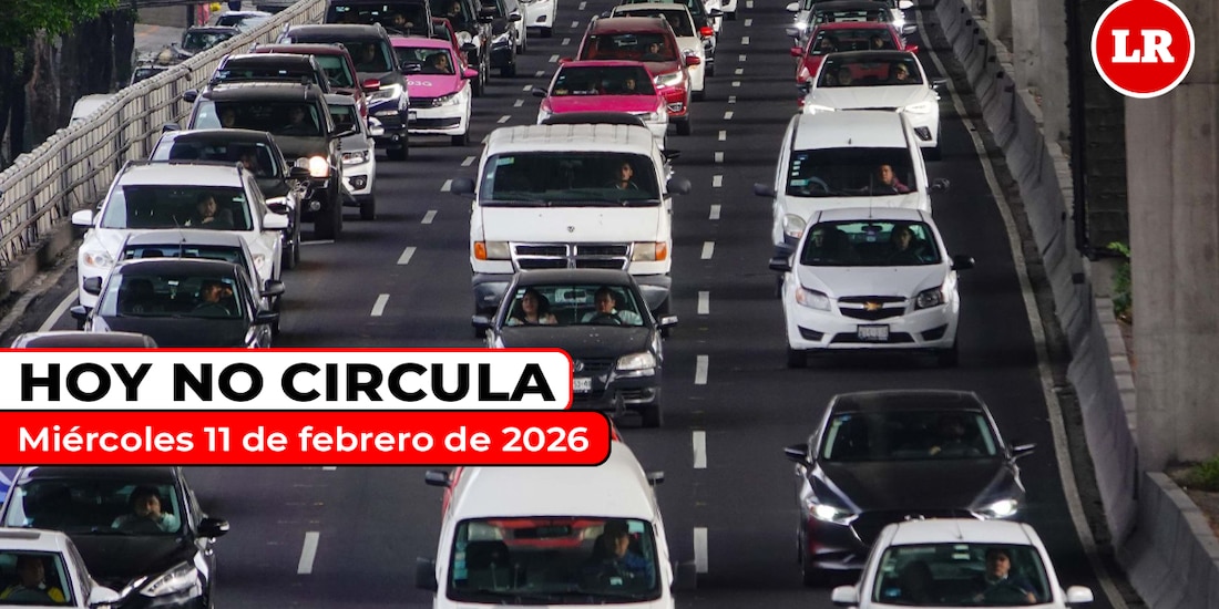 Te compartimos cómo aplica el Hoy No Circula este miércoles 11 de febrero de 2026 en la ZMVM.