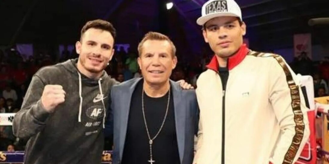 Julio César Chávez y sus hijos, Omar y Julio Jr.