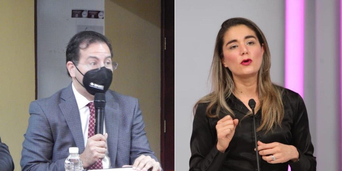 Consejeros electorales José Roberto Ruiz y Dania Ravel