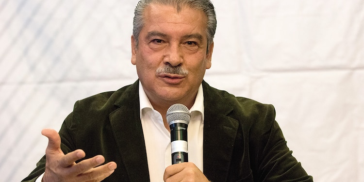 El senador Raúl Morón en conferencia de prensa, en imagen de archivo