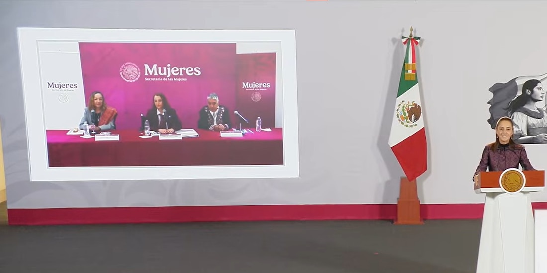 Enlace desde Palacio Nacional, en la Mañanera de Sheinbaum, hasta Tecámac.