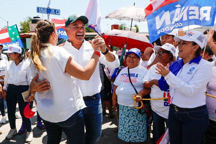 El panista Renán Barrera en Mérida, ayer.