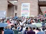 Trabajadores del Poder Judicial en una manifestación el pasado 13 de agosto.