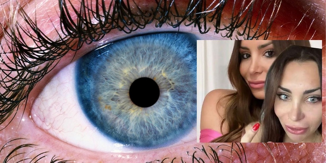 Una influencer se cambió el color de ojos.