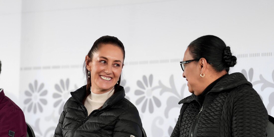Rosa Icela Rodríguez, secretaria de Gobernación, junto a la Presidenta Claudia Sheinbaum.