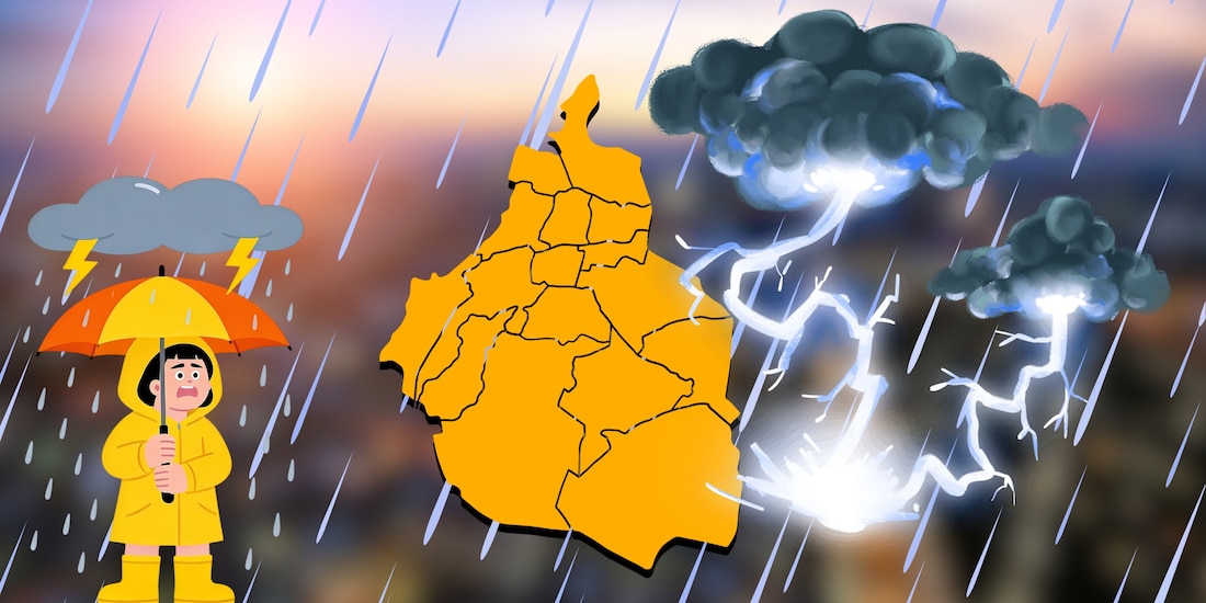 Alerta por lluvia y tormentas eléctricas