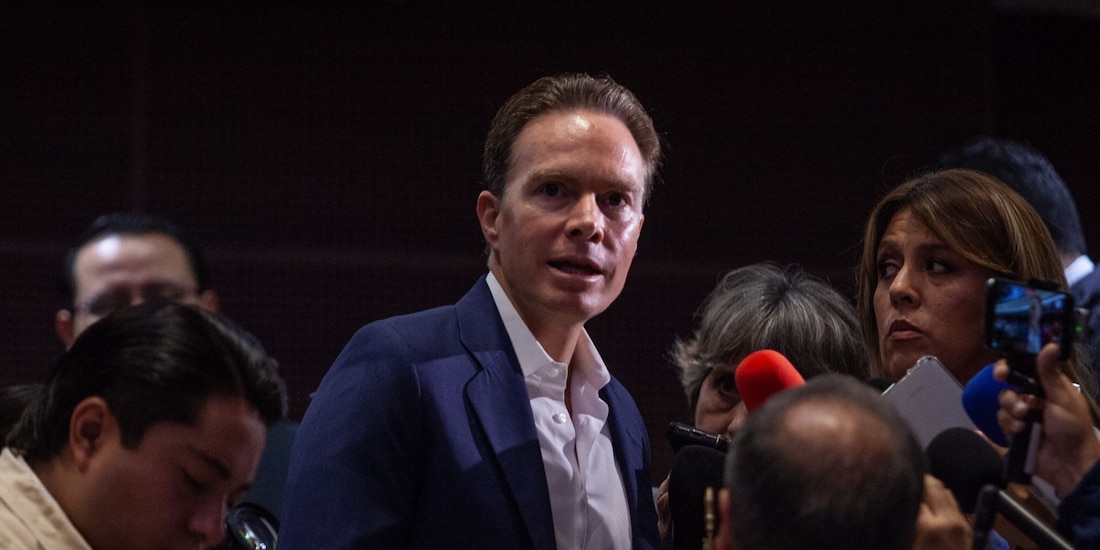 Manuel Velasco Coello, coordinador del Partido Verde en el Senado, el 9 de septiembre de 2026.