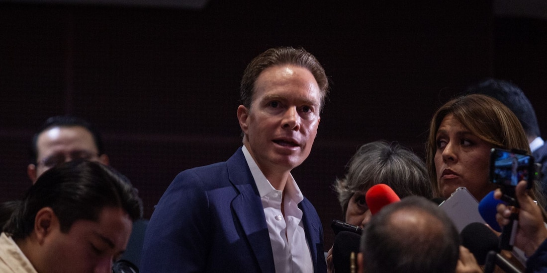 Manuel Velasco Coello, coordinador del Partido Verde en el Senado, el 9 de septiembre de 2026.