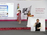 Conferencia de prensa en Palacio Nacional.