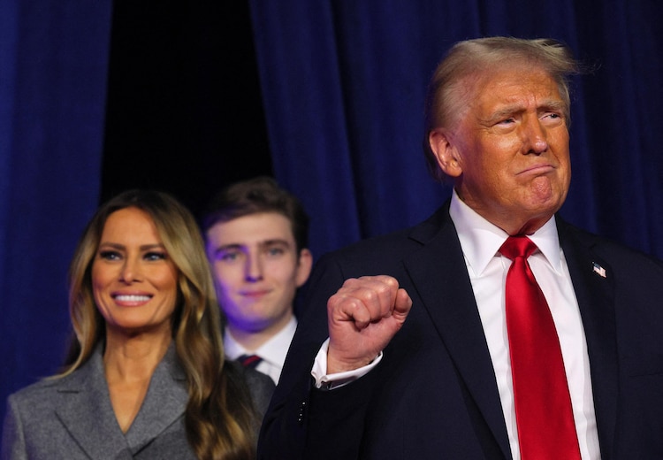 Donald Trump celebró su victoria en las elecciones de EU. Foto: Reuters
