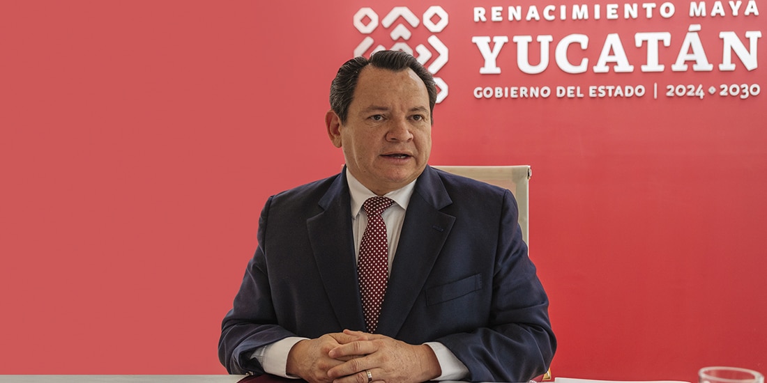 EL GOBERNADOR de Yucatán en entrevista con La Razón.