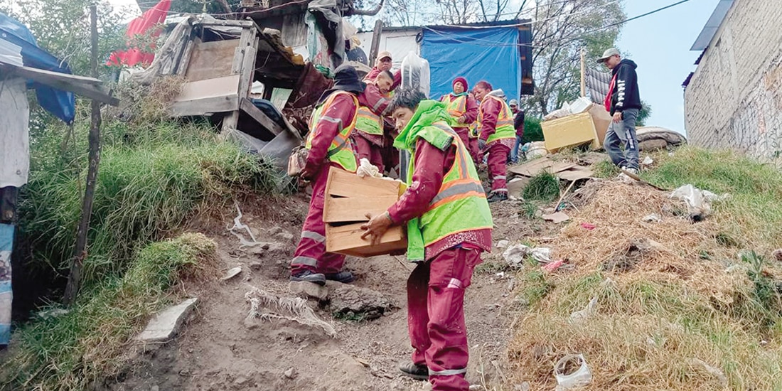 El Gobierno limpió el 27 de noviembre las barrancas Texcalatlaco y Jalalpa.