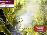 Polo se degrada a tormenta tropical sobre Sonora.