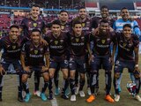 Futbolistas del Atlante previo a su duelo contra el Morelia en la Liga de Expansión.