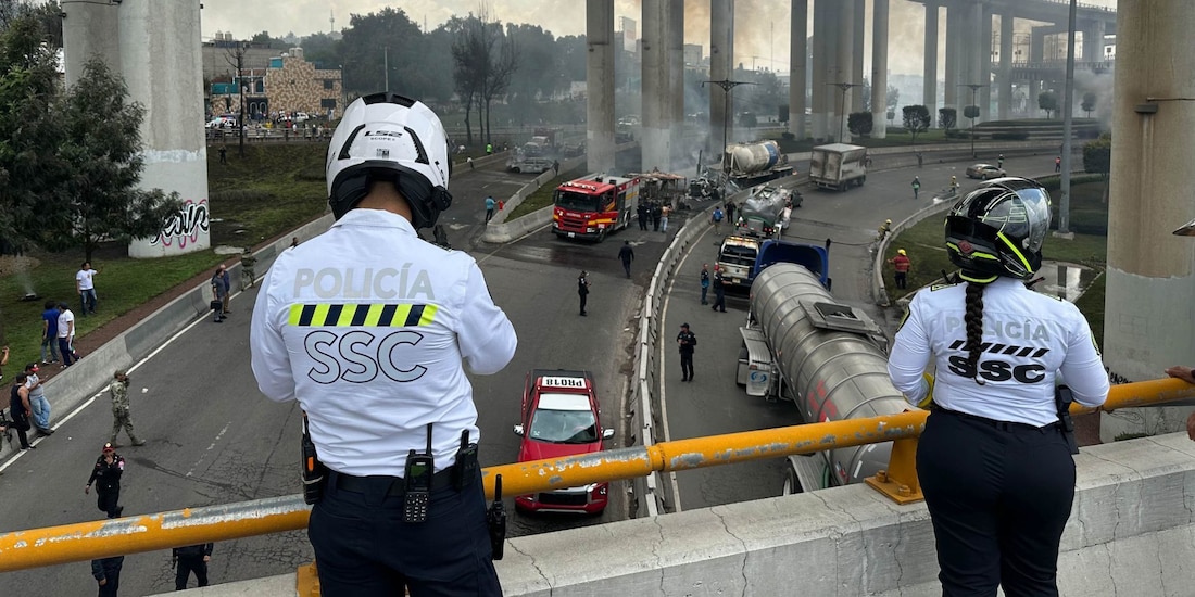 La volcadura de la pipa en Iztapalapa se registró el miércoles 10 de septiembre.