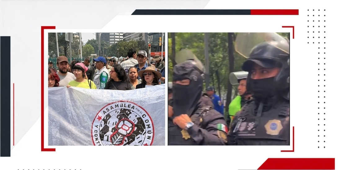 Familias buscadoras marchan nuevamente en CDMX, mismo día de partido México vs Inglaterra.