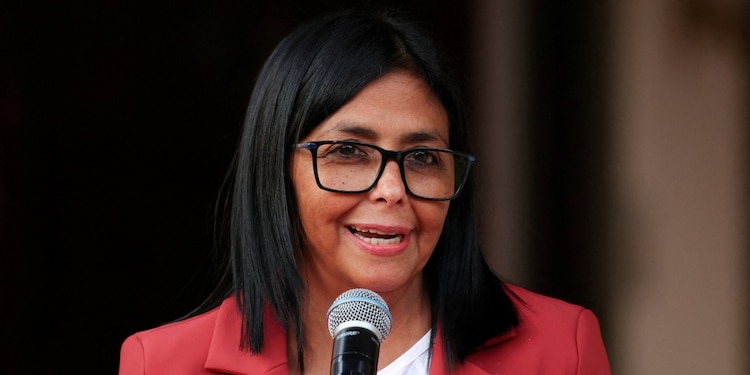 Delcy Rodríguez, presidenta encargada de Venezuela.