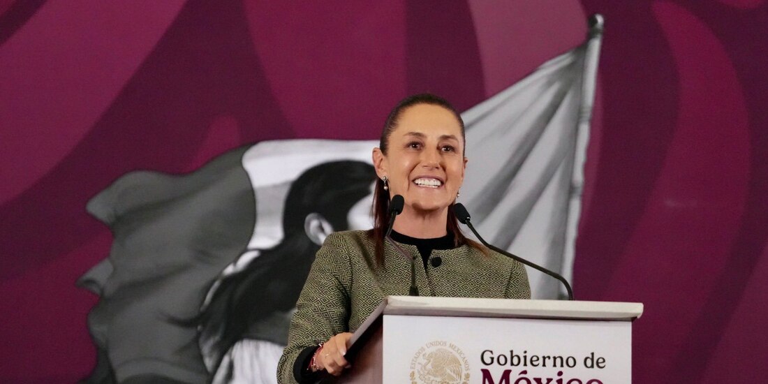 La presidenta Presidenta Claudia Sheinbaum Pardo en Puebla, donde empieza la gira de para rendir cuentas al pueblo de México