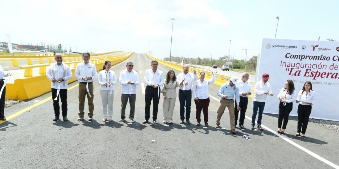 Américo Villarreal inaugura nuevo puente ‘La Esperanza’ en Altamira, Tamaulipas.