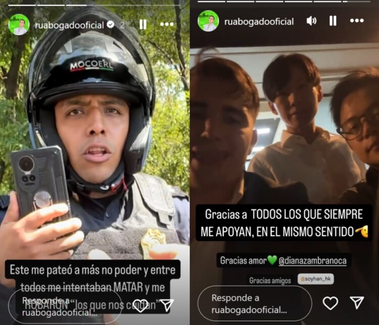 Ru Abogado publica historias de Instagram