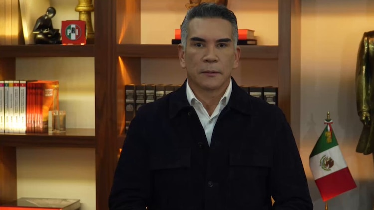 Alejandro Moreno, dirigente nacional del PRI, en un mensaje en video el 23 de agosto de 2026.