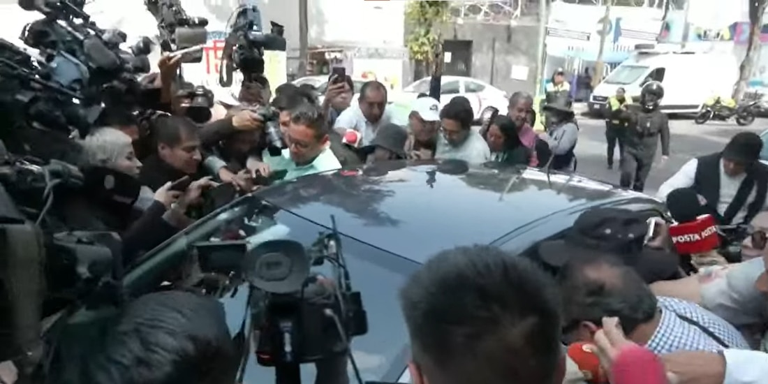 Llegada de la Presidenta Claudia Sheinbaum al Panteón Francés.