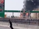 VIDEO: pipa de gas explota cerca de gasolinera en Zumpango, Edomex.