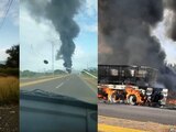 Camión explota en carretera Salina Cruz-Tehuantepec