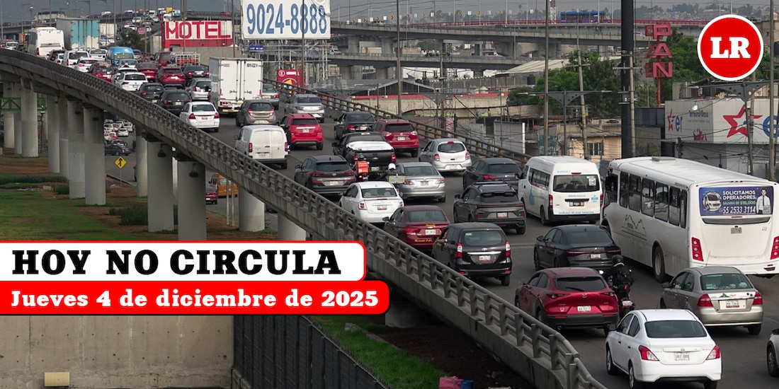 Conoce para qué vehículos aplica el Hoy No Circula aplica este jueves 4 de diciembre de 2025.